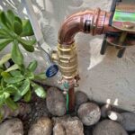 Closeup of Copper Main Water Shut Off